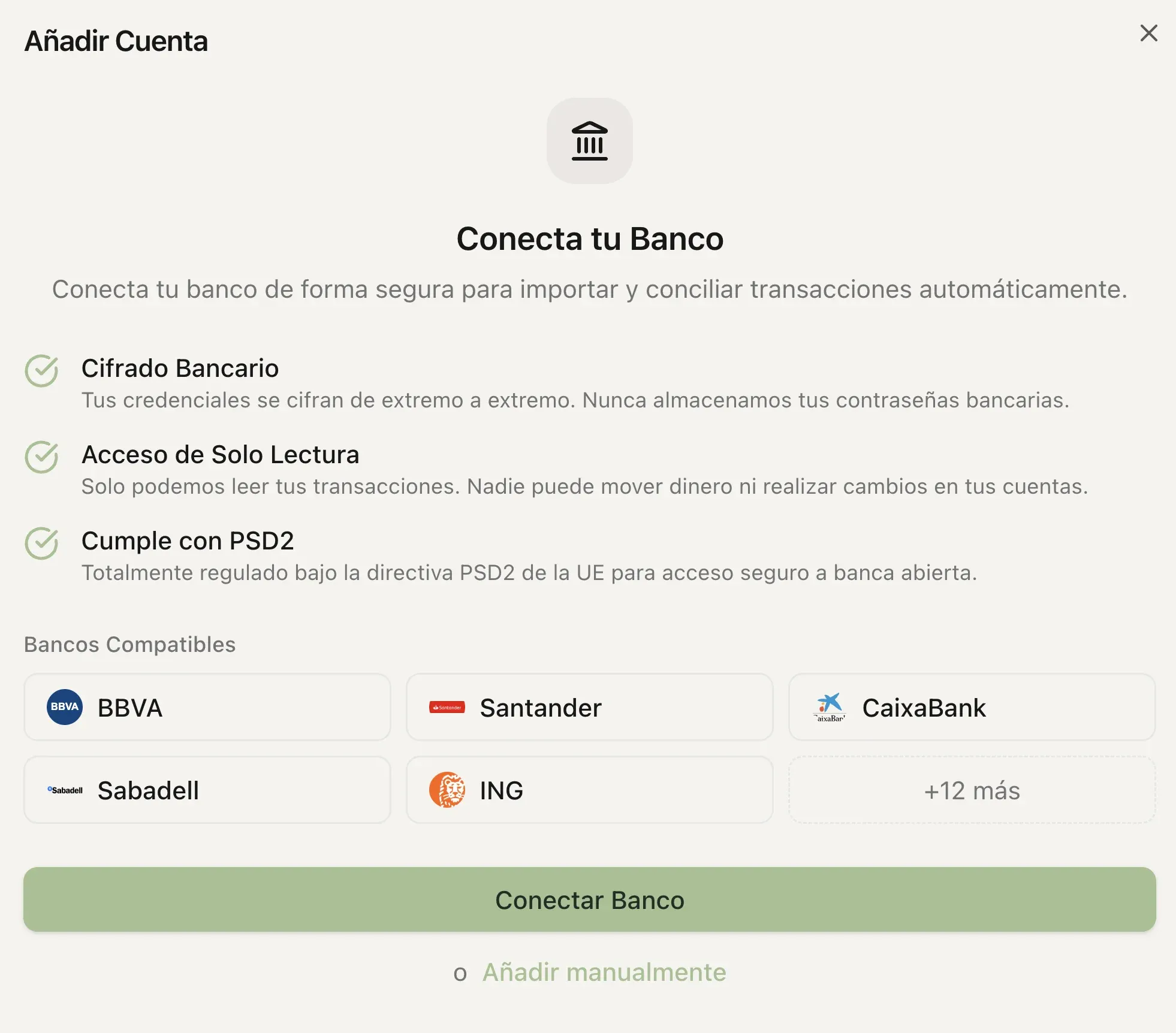 Conciliación bancaria automática